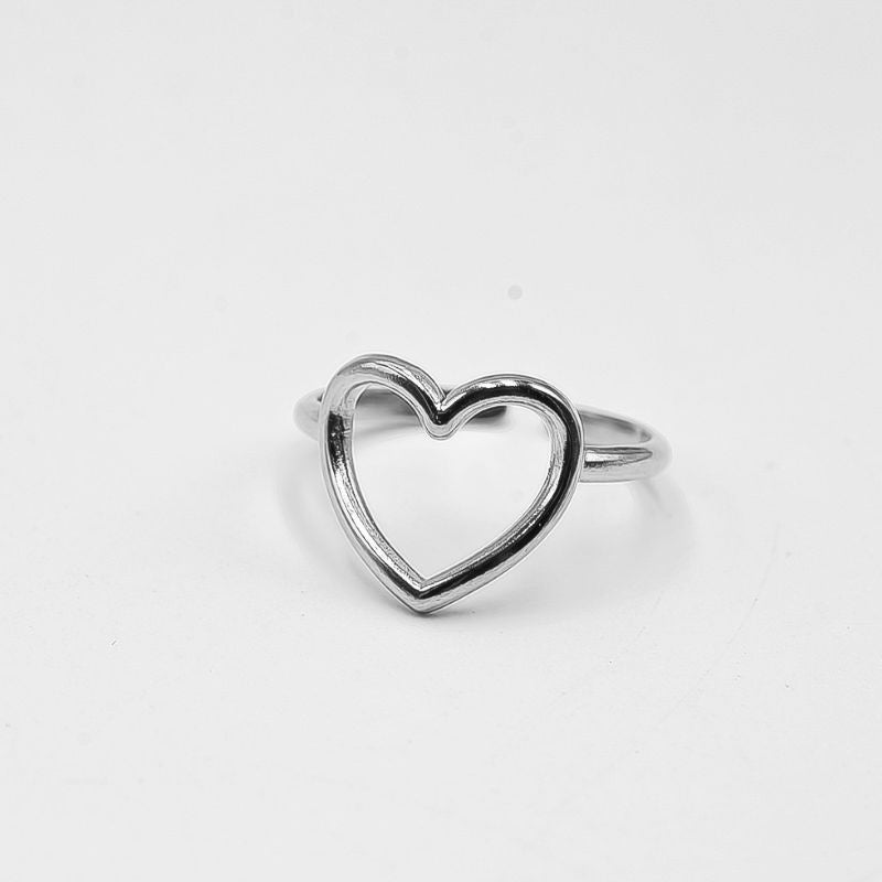 ANELLO CUORE FORATO SLIM